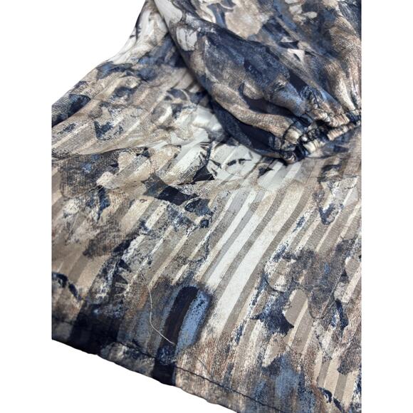 Buckle Black Blouse Women’s L Sheer Boho Floral Print Peasant Top Long Sleeve - Picture 7 of 7